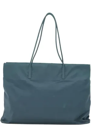 Prada Femme, Pre-owned, Bleu, Taille: ONE Size Pre-owned Nylon sacs-prada