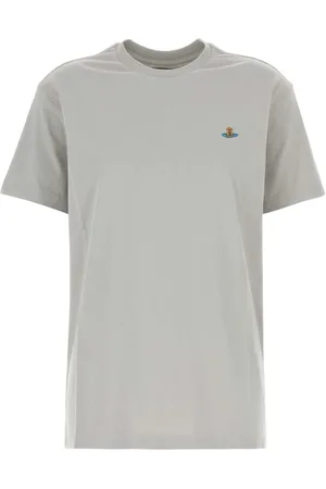 Vivienne Westwood Femme, Tops, Gris, Taille: 38 FR T-shirt en Coton Gris Élégant
