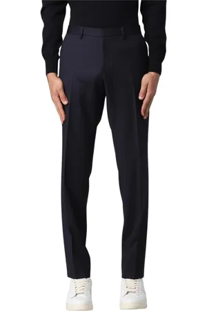 HUGO BOSS Homme, Pantalons, Bleu, Taille: L Pantalon Style Classique Bleu