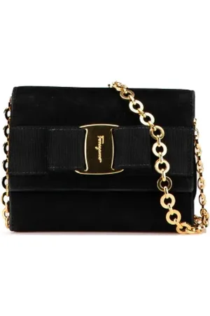 Salvatore Ferragamo Femme, Pre-owned, Noir, Taille: ONE Size Pre-owned Cuir sacs-bandouliere