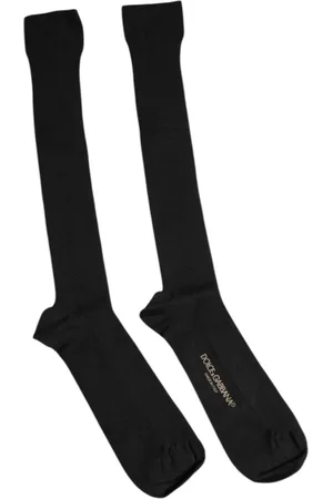 Dolce & Gabbana Homme, Sous-vêtements, Noir, Taille: L Chaussettes de luxe en viscose avec logo