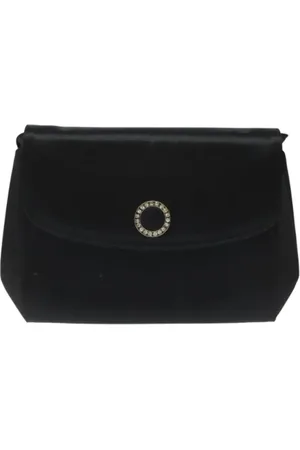 Salvatore Ferragamo Femme, Pre-owned, Noir, Taille: ONE Size Pre-owned Satin sacs-ports-paule