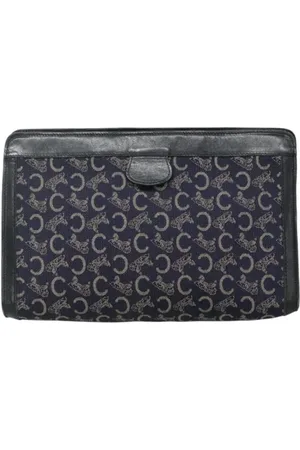Céline Femme, Pre-owned, Bleu, Taille: ONE Size Pre-owned Toile pochettes-minaudieres