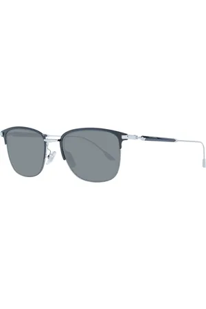 Longines Homme, Accessoires, Noir, Taille: ONE Size Lunettes de Soleil Homme Noires Style Trapèze