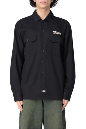 Dickies Homme, Chemises, Noir, Taille: M Chemise de Travail Noire Classique
