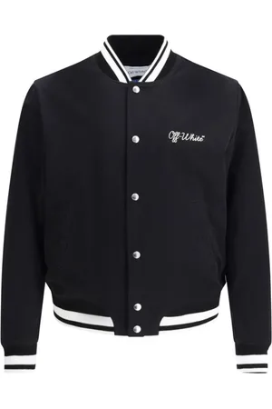OFF-WHITE Homme, Vestes, Noir, Taille: S Veste de Collège Souvenir Matelassée
