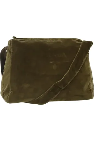 Prada Femme, Pre-owned, Vert, Taille: ONE Size Pre-owned Tissu sacs-prada