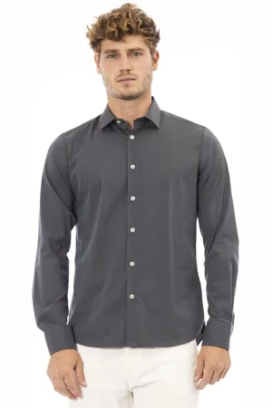 BALDININI Homme, Chemises, Gris, Taille: 4XL Chemise Melody - Coupe Regular - Col Italien