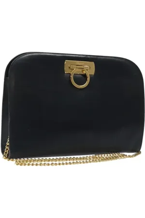 Salvatore Ferragamo Femme, Pre-owned, Bleu, Taille: ONE Size Pre-owned Cuir sacs-ports-paule