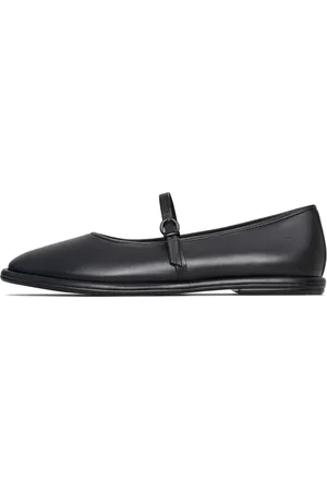 CESARE GASPARI Femme, Chaussures, Noir, Taille: 40 EU Ballerines en cuir Alba - Noir