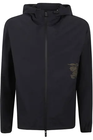 Burberry Homme, Vestes, Bleu, Taille: XL Manteau Anorak Homme Bleu