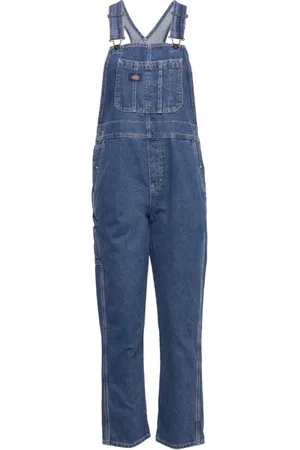 Dickies Femme, Combinaisons et Ensembles, Bleu, Taille: 40 FR Salopette Denim Classique