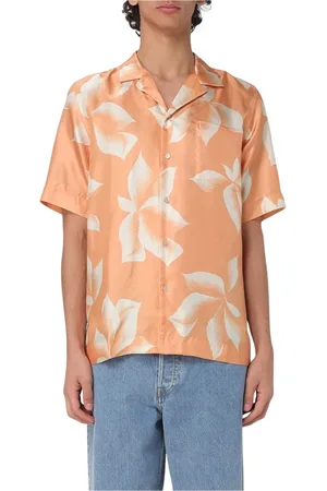 DRIES VAN NOTEN Homme, Chemises, , Taille: L Chemise en Soie Imprimée Florale Vibrant