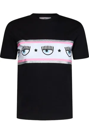 Chiara Ferragni Femme, Tops, Noir, Taille: 36 FR T-shirt à Manches Courtes