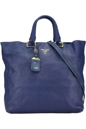 Prada Femme, Pre-owned, Bleu, Taille: ONE Size Pre-owned Cuir sacs-prada