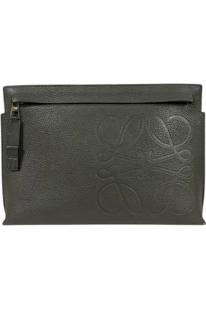 Loewe Femme, Pre-owned, Vert, Taille: ONE Size Pre-owned Cuir trousses-de-toilette