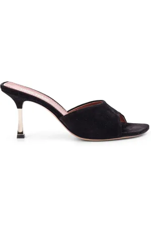 PARIS TEXAS Femme, Chaussures, Noir, Taille: 41 EU Sandales en daim à talon aiguille