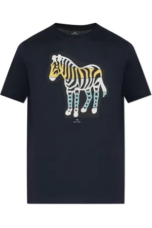 Paul Smith Homme, Tops, Bleu, Taille: 3XL T-shirt avec impression colorée