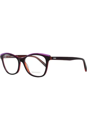 Emilio Pucci Femme, Accessoires, Multicolore, Taille: ONE Size Montures Optiques Femme Bordeaux Modèle Élégant
