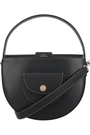 A.P.C. Femme, Sacs, Noir, Taille: ONE Size Sac à Bandoulière en Cuir Noir