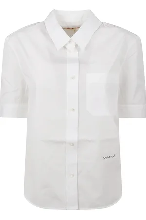 Marni Femme, Blouses et Chemises, Blanc, Taille: 38 FR Collection Chemises Élégantes