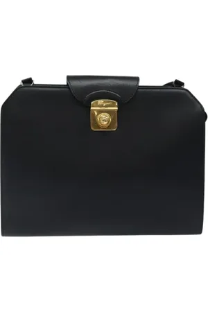 Salvatore Ferragamo Femme, Pre-owned, Noir, Taille: ONE Size Pre-owned Cuir sacs-ports-paule