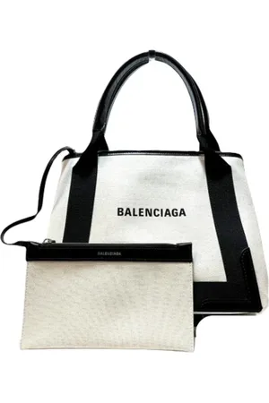 Balenciaga Femme, Pre-owned, Blanc, Taille: ONE Size Pre-owned Toile sacs-balenciaga