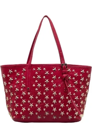 Jimmy Choo Femme, Pre-owned, Rose, Taille: ONE Size Pre-owned Cuir sacs-main