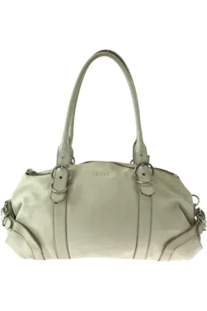 Prada Femme, Pre-owned, Blanc, Taille: ONE Size Pre-owned Cuir sacs-main