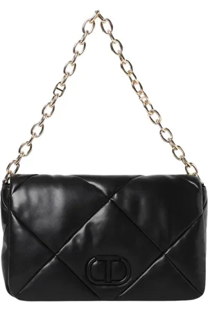 Twin-Set Femme, Sacs, Noir, Taille: ONE Size Sac à Bandoulière Matelassé à Chaîne