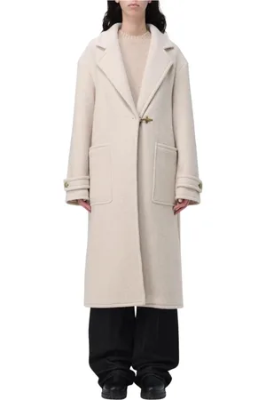 FAY Femme, Manteaux, , Taille: 36 FR Manteau Jaune en Laine Vêtement Élégant