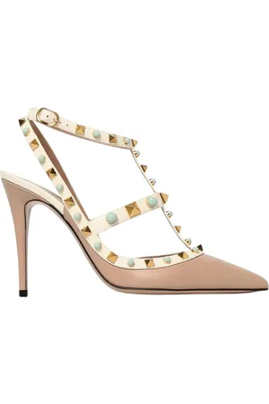 VALENTINO GARAVANI Femme, Chaussures, , Taille: 39 EU Studded Leather Court Chaussures