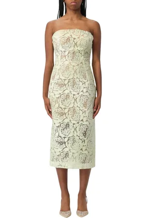 ERMANNO SCERVINO Femme, Robes, Vert, Taille: 40 FR Robe de Luxe Verte avec Dentelle