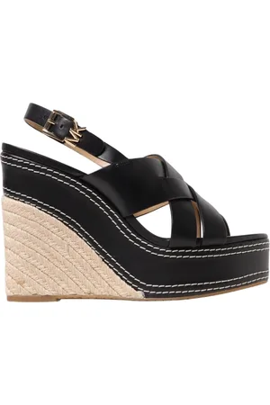 Michael Kors Femme, Chaussures, Noir, Taille: 36 EU Sandales Compensées Noires