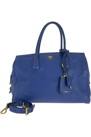Prada Femme, Pre-owned, Bleu, Taille: ONE Size Pre-owned Cuir sacs-main