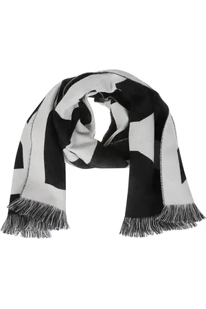 Burberry Femme, Accessoires, Multicolore, Taille: ONE Size Écharpe Sport Laine Blanc/Noir Variante