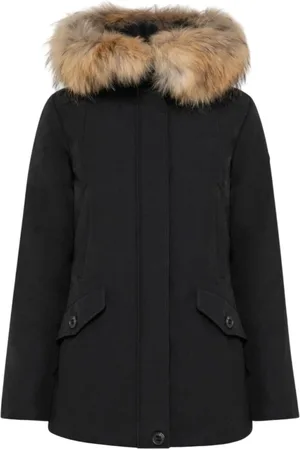 CANADIENS Femme, Vestes, Noir, Taille: 36 FR Parka Hiver Noir Veste Femme