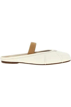 Maison Margiela Femme, Chaussures, Blanc, Taille: 40 EU Ballerines noires à bout fendu