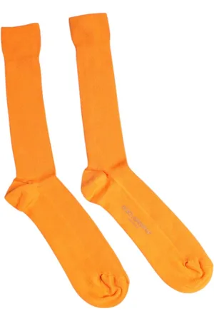 Dolce & Gabbana Homme, Sous-vêtements, , Taille: L Chaussettes Logo en Coton au-dessus du Mollet