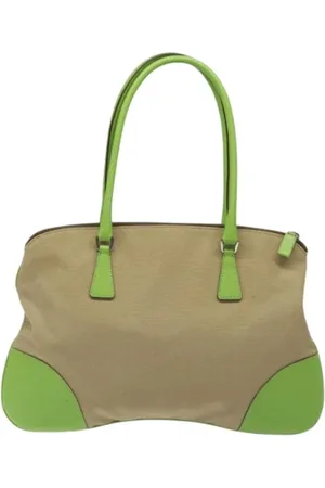 Prada Femme, Pre-owned, , Taille: ONE Size Pre-owned Toile sacs-prada