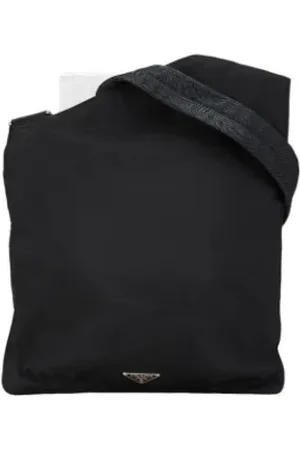 Prada Femme, Pre-owned, Noir, Taille: ONE Size Pre-owned Nylon sacs-prada