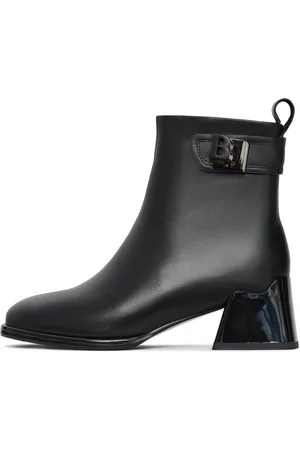 CESARE GASPARI Femme, Chaussures, Noir, Taille: 40 EU Élégantes bottines en cuir Vika - Noir