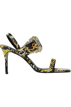 VERSACE Femme, Chaussures, Noir, Taille: 40 EU Talons à Imprimé Baroque