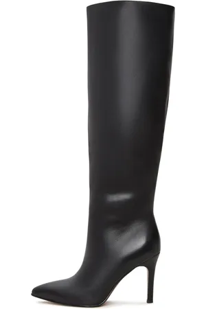 CESARE GASPARI Femme, Chaussures, Noir, Taille: 36 EU Bottes noires intemporelles en cuir jusqu
