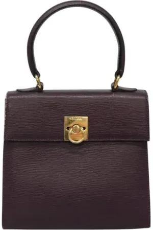 Céline Femme, Pre-owned, Violet, Taille: ONE Size Pre-owned Cuir sacs-main