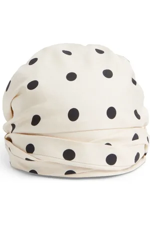 VALENTINO GARAVANI Femme, Accessoires, Blanc, Taille: 38 FR Foulard à pois avec fronces