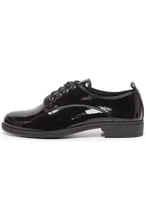 CESARE GASPARI Femme, Chaussures, Noir, Taille: 36 EU Chaussures Oxford en cuir verni