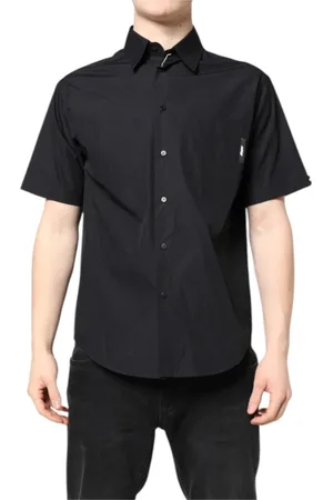 Msgm Homme, Chemises, Noir, Taille: S Chemise Casual Noire Imprimée
