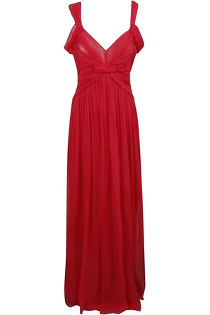 Alberta Ferretti Femme, Robes, Rose, Taille: 38 FR Robe longue en mousseline de soie