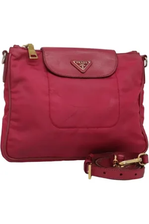 Prada Femme, Pre-owned, Rose, Taille: ONE Size Pre-owned Nylon sacs-prada